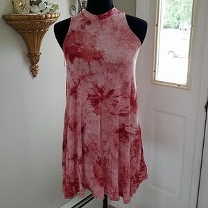 Tie dye dress, XS rayon